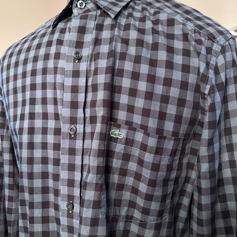 Men’s Lacoste long sleeve shirt medium